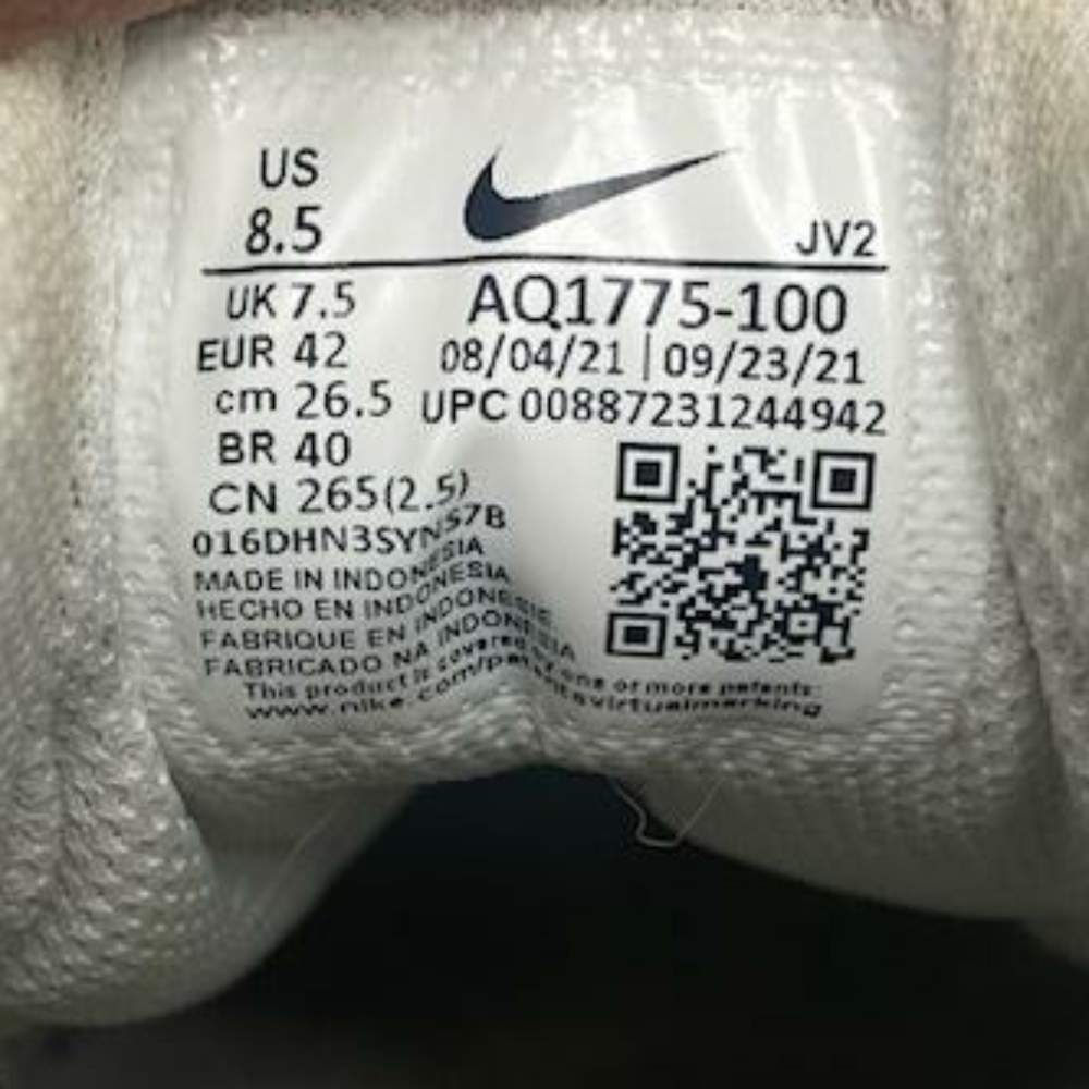 ⭐SALE⭐ :Nike Ebernon Triple White Low - 8.5 M - Picture 5 of 5